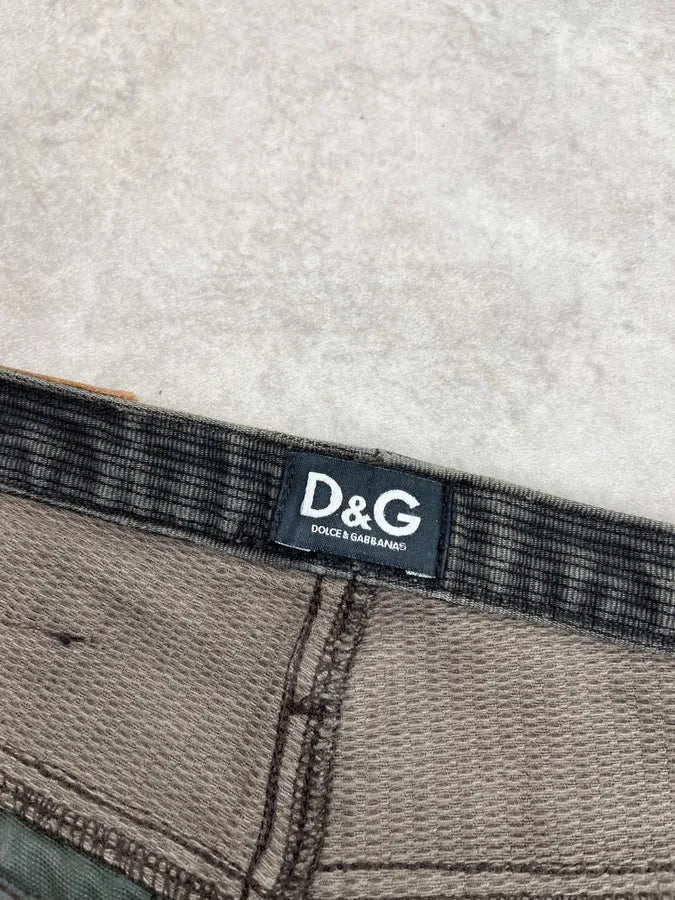 AW2003 Dolce & Gabbana Hybrid Khaki Cargo Pants ExqiWAX 13