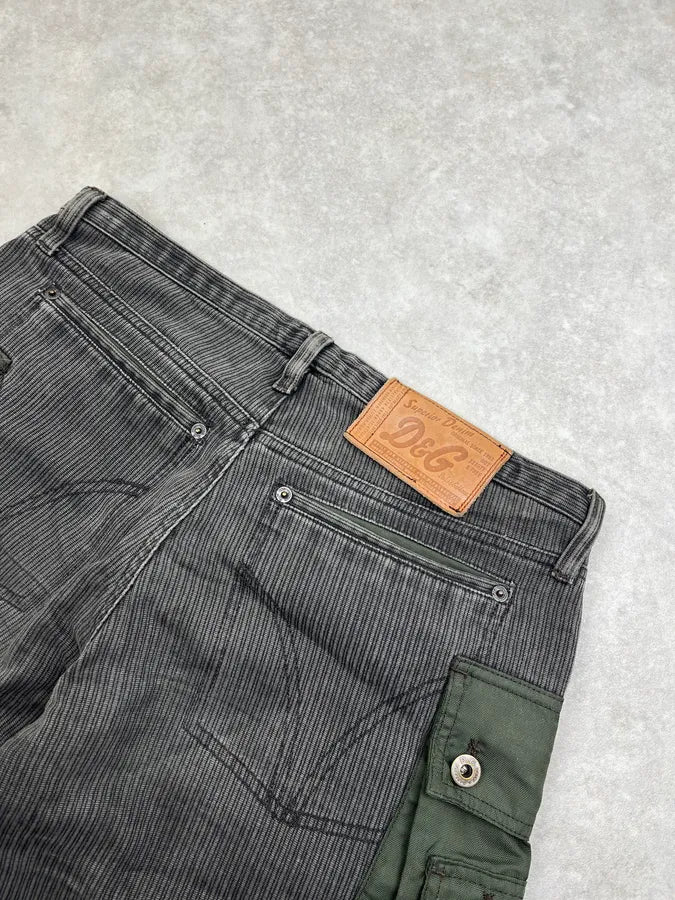AW2003 Dolce & Gabbana Hybrid Khaki Cargo Pants ExqiWAX 8