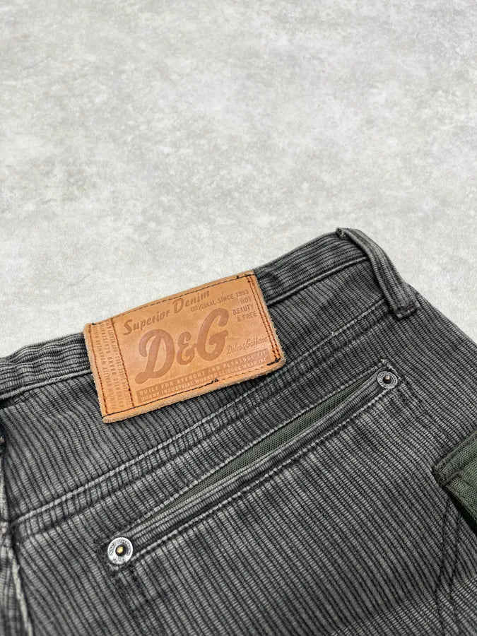 AW2003 Dolce & Gabbana Hybrid Khaki Cargo Pants ExqiWAX 9