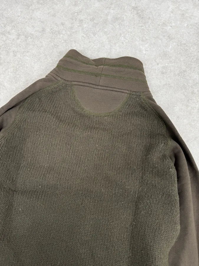 AW2003 Dolce & Gabbana Hybrid Khaki Green Wool Sweater GUhyMPn 5