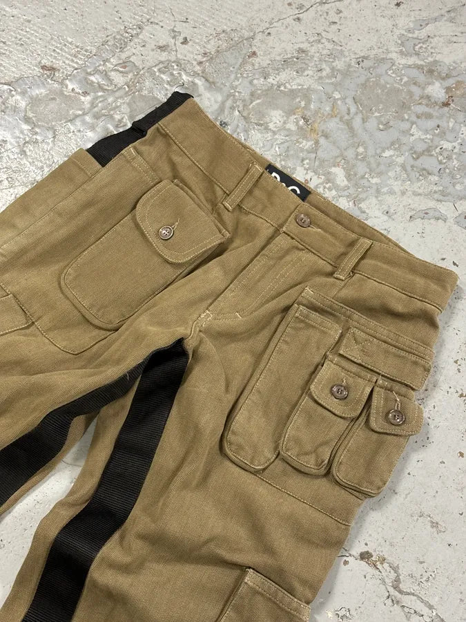 AW2003 Dolce & Gabbana Khaki Cargo Bondage Pants ZbPQBaz 5