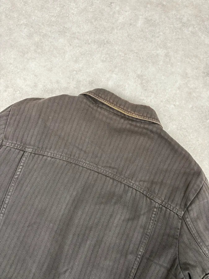 AW2003 Dolce & Gabbana Grey Faded Military Cargo Detachable Jacket THmAQij 6