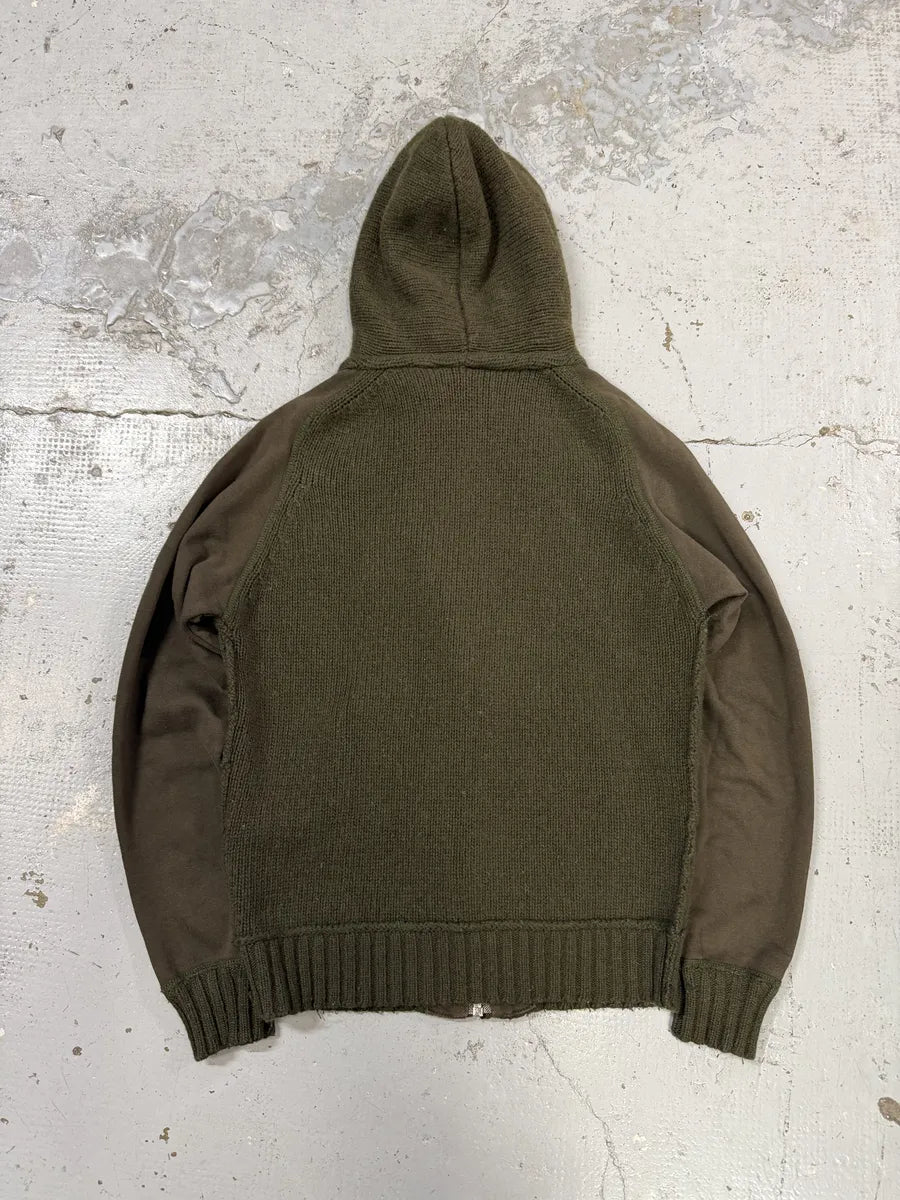 AW2003 Dolce & Gabbana Khaki Green Wool Zip-up Hoodie dDkJJog 8