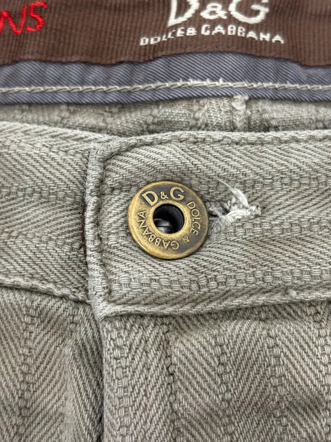 AW2003 Dolce & Gabbana Khaki Green Zip Utility Shorts XSvkXGa 8