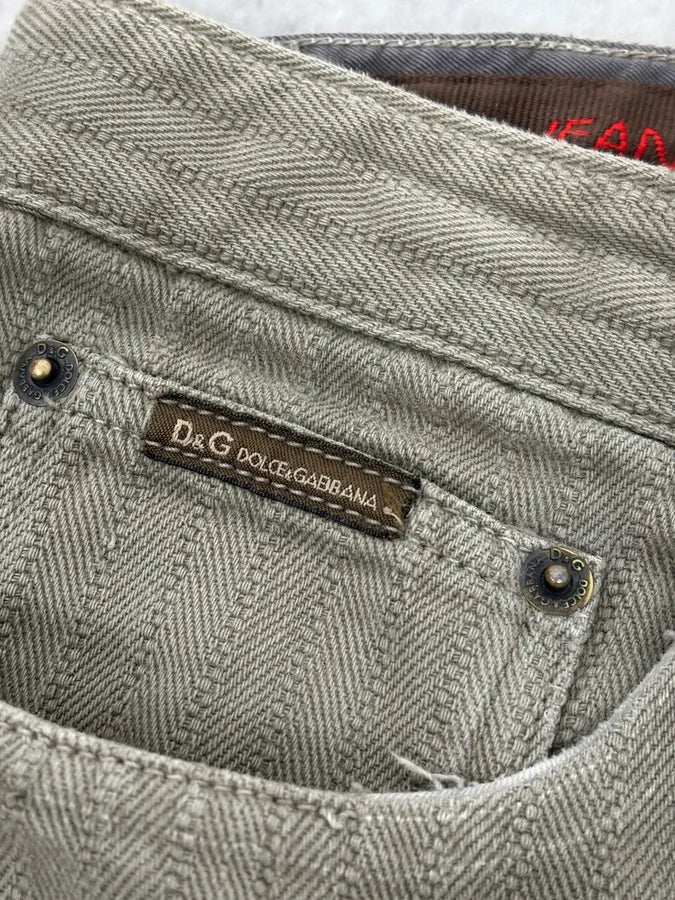 AW2003 Dolce & Gabbana Khaki Green Zip Utility Shorts XSvkXGa 9