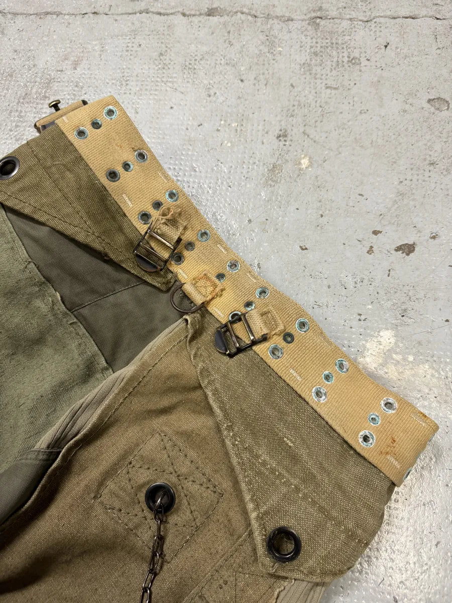 AW2003 Dolce & Gabbana Khaki Reconstructed Cargo Military Pants mdkHFrC 5