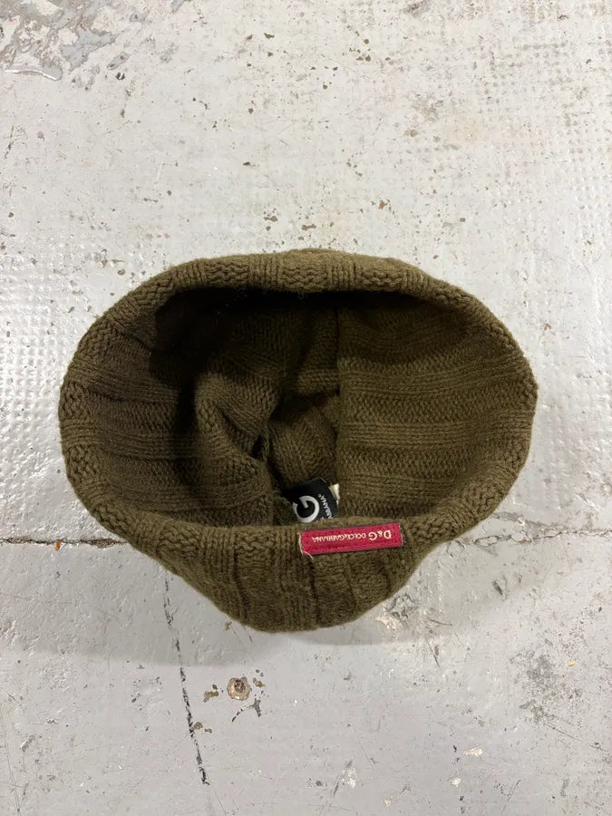 AW2003 Dolce & Gabbana Khaki Wool Beanie lLrjvnz 4