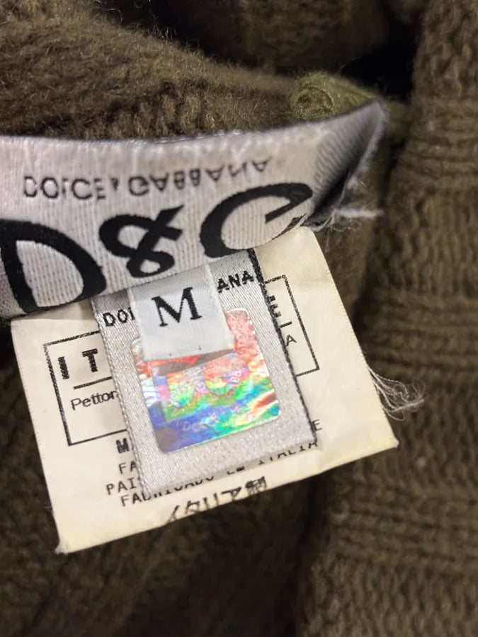 AW2003 Dolce & Gabbana Khaki Wool Beanie lLrjvnz 7