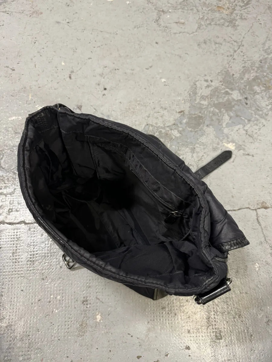 AW2003 Dolce & Gabbana Losange Black Leather Shoulder Bag NSolkuJ 7