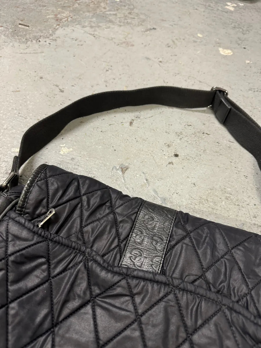 AW2003 Dolce & Gabbana Losange Black Leather Shoulder Bag NSolkuJ 9