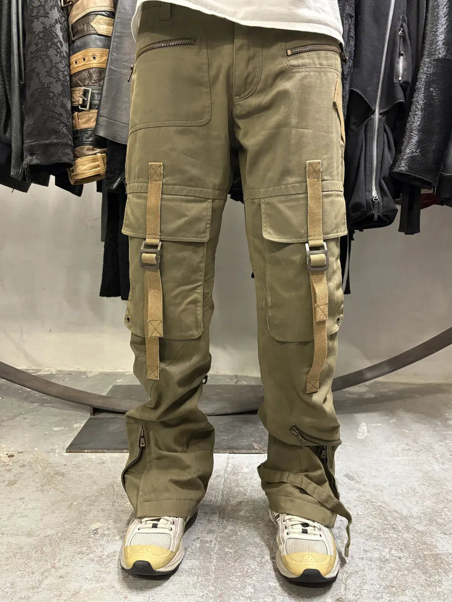 AW2003 Dolce & Gabbana Military Cargo Bondage Olive Pants (L) GeDaLaf 0