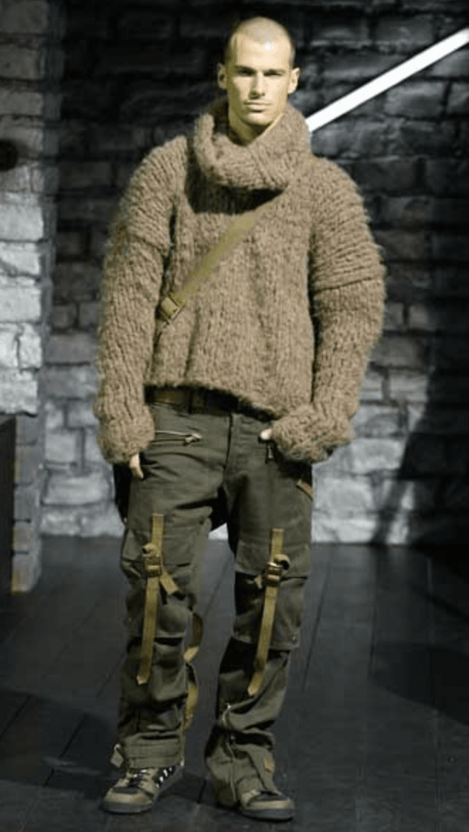 AW2003 Dolce & Gabbana Military Cargo Bondage Olive Pants (L) GeDaLaf 1