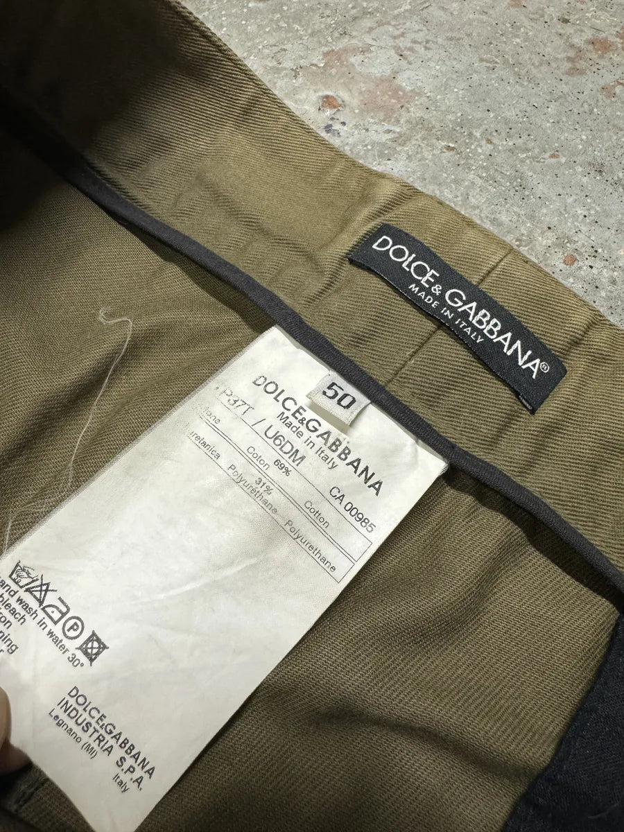 AW2003 Dolce & Gabbana Military Cargo Bondage Olive Pants (L) GeDaLaf 12