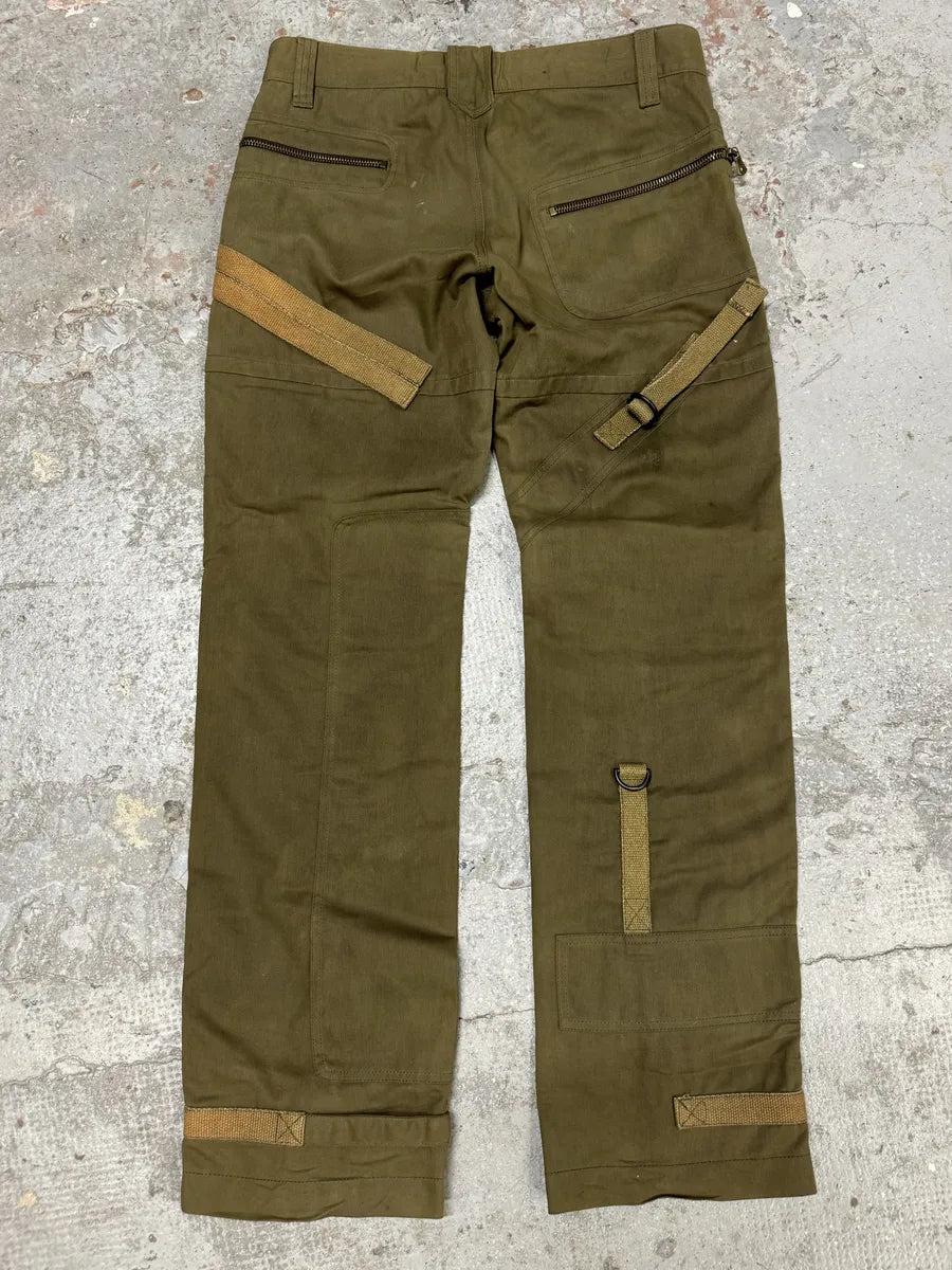 AW2003 Dolce & Gabbana Military Cargo Bondage Olive Pants (L) GeDaLaf 5