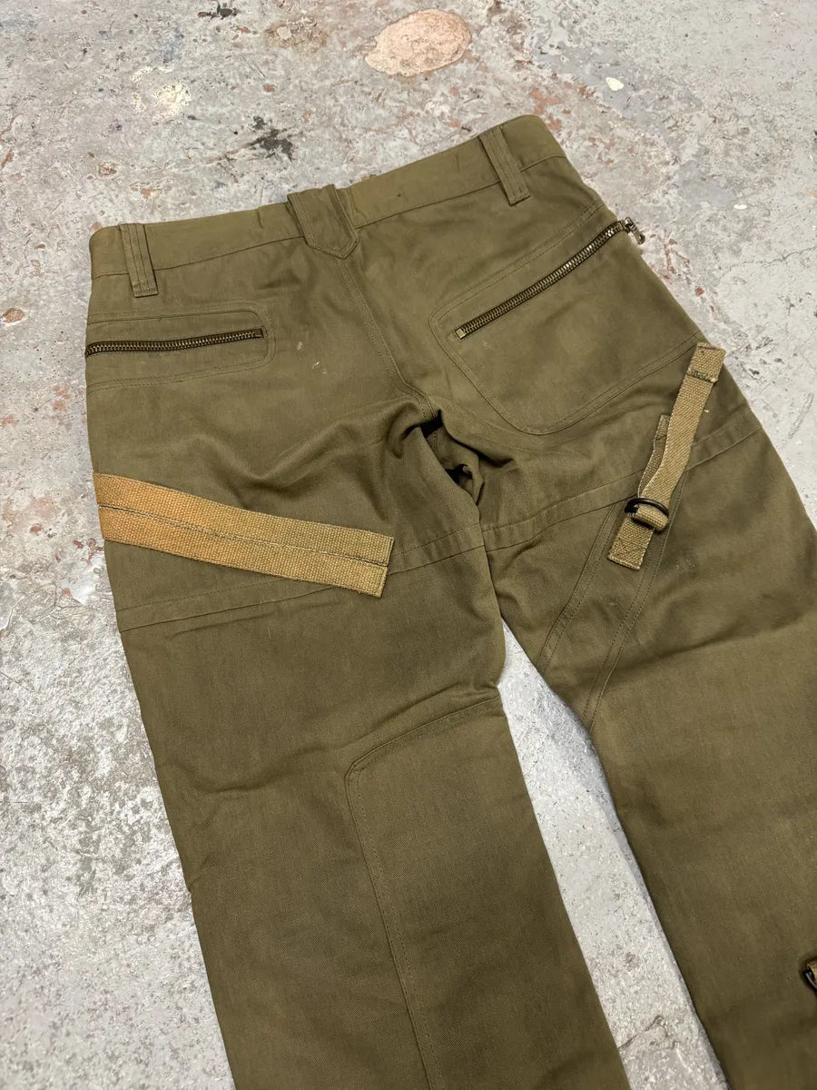 AW2003 Dolce & Gabbana Military Cargo Bondage Olive Pants (L) GeDaLaf 8
