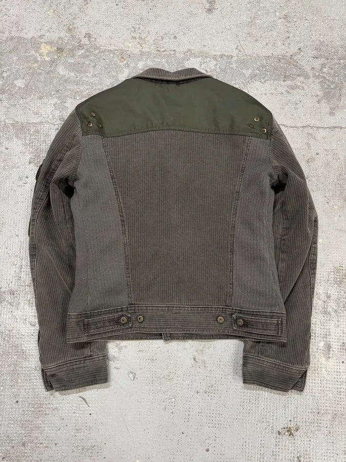 AW2003 Dolce & Gabbana Military Cargo Utility Gret Olive Bomber Jacket ZrEYgEE 5