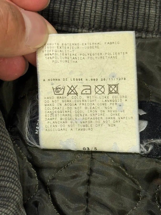 AW2003 Dolce & Gabbana Military Cargo Utility Gret Olive Bomber Jacket ZrEYgEE 6