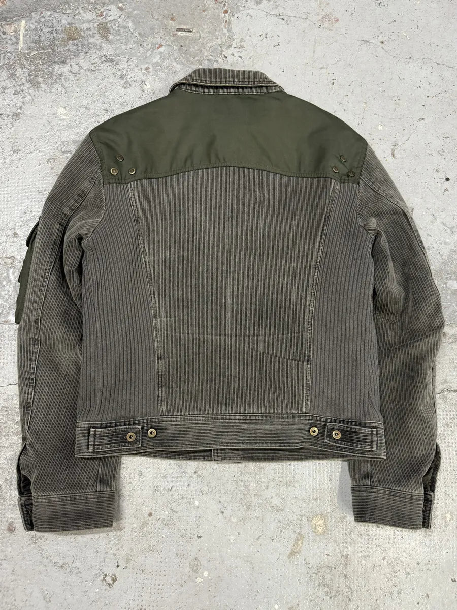 AW2003 Dolce & Gabbana Military Cargo Utility Olive Bomber Jacket ikPyrlK 1