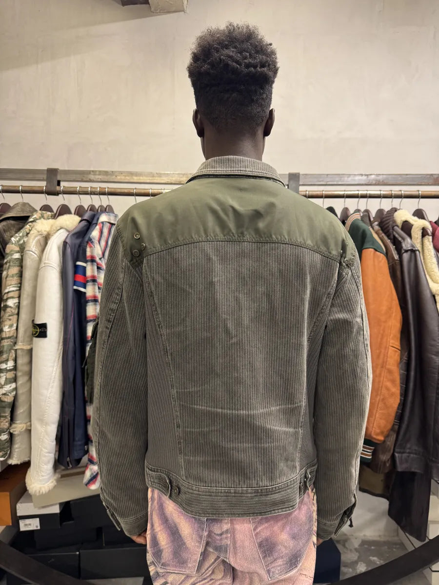 AW2003 Dolce & Gabbana Military Cargo Utility Olive Bomber Jacket ikPyrlK 3