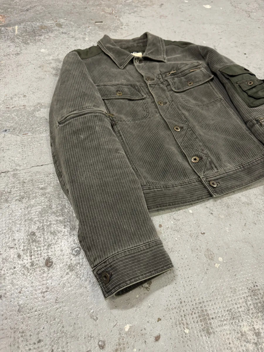 AW2003 Dolce & Gabbana Military Cargo Utility Olive Bomber Jacket ikPyrlK 6