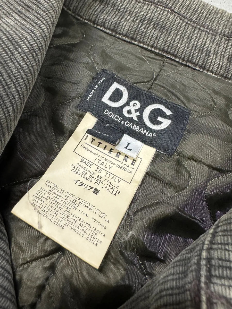 AW2003 Dolce & Gabbana Military Cargo Utility Olive Bomber Jacket ikPyrlK 9