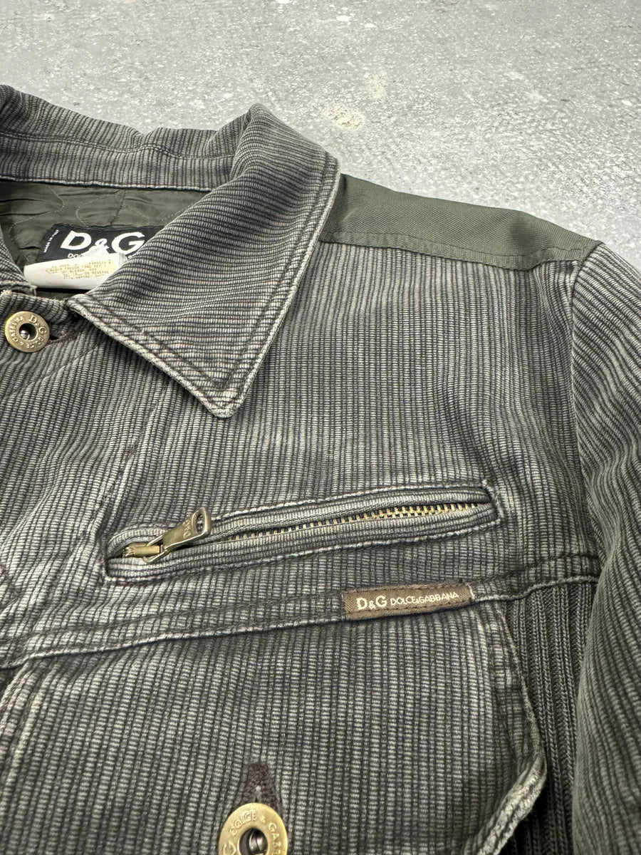 AW2003 Dolce & Gabbana Military Cargo Utility Olive Bomber Jacket (M/L) 3