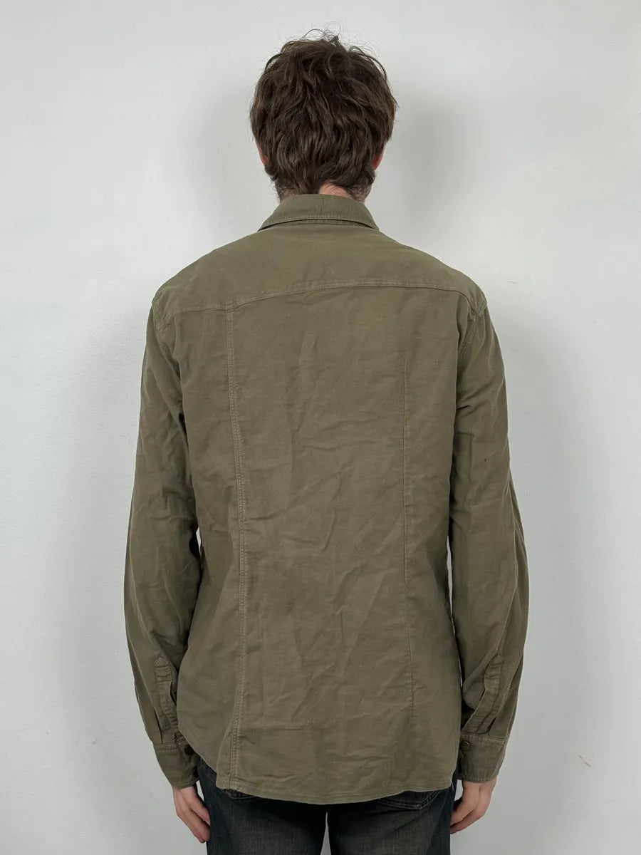 AW2003 Dolce & Gabbana Military Green Utility Shirt jdqUKOZ 2