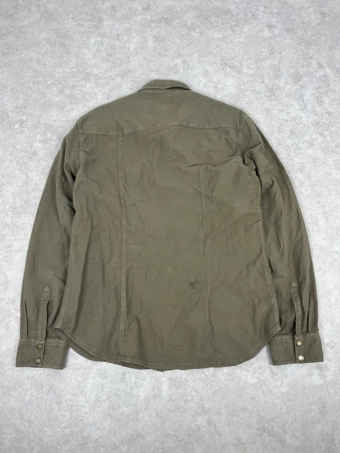 AW2003 Dolce & Gabbana Military Green Utility Shirt jdqUKOZ 5