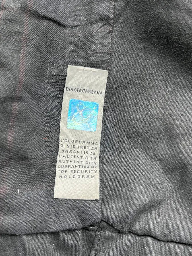 AW2003 Dolce & Gabbana Faded Black Cargo Long Jacket uWxvBJp 14