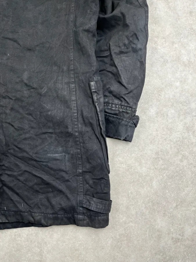 AW2003 Dolce & Gabbana Faded Black Cargo Long Jacket uWxvBJp 10