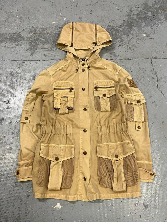 AW2003 Dolce & Gabbana Multi Pocket Cargo Beige Jacket gzDvpjj 0