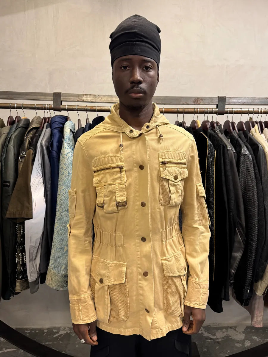 AW2003 Dolce & Gabbana Multi Pocket Cargo Beige Jacket gzDvpjj 1