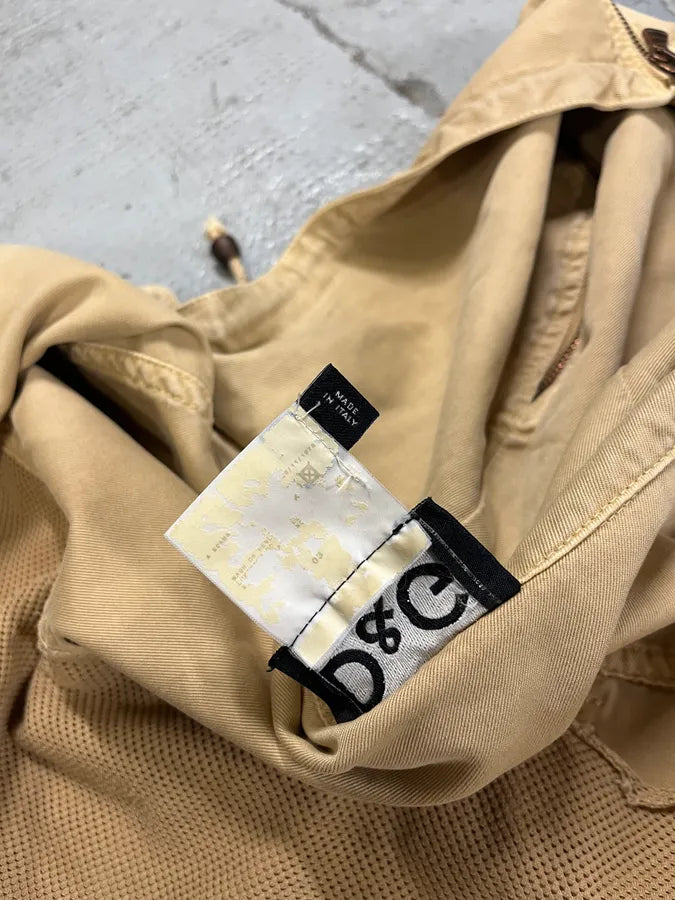 AW2003 Dolce & Gabbana Multi Pocket Cargo Beige Jacket gzDvpjj 12