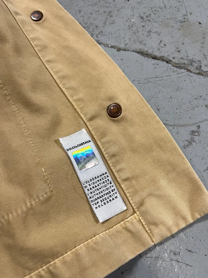 AW2003 Dolce & Gabbana Multi Pocket Cargo Beige Jacket gzDvpjj 13
