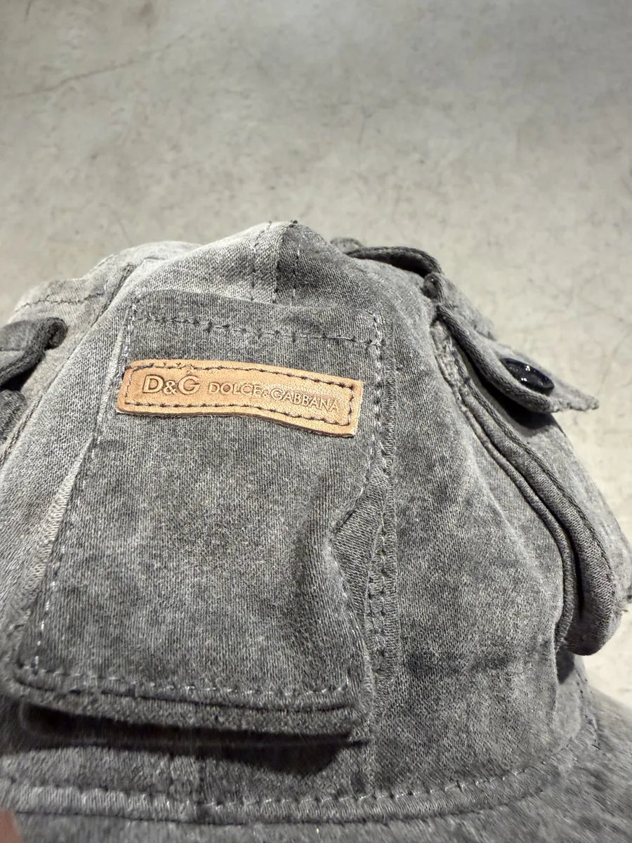 AW2003 Dolce & Gabbana Multi Pockets Grey Cargo Cap ggwQglo 8