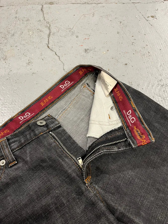 AW2003 Dolce & Gabbana Multi Zips Grey Jeans yJkpXrX 11
