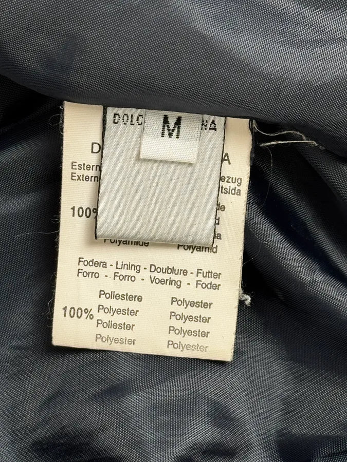 AW2003 Dolce & Gabbana Navy Aviator Bomber Jacket lhKYEbf 13