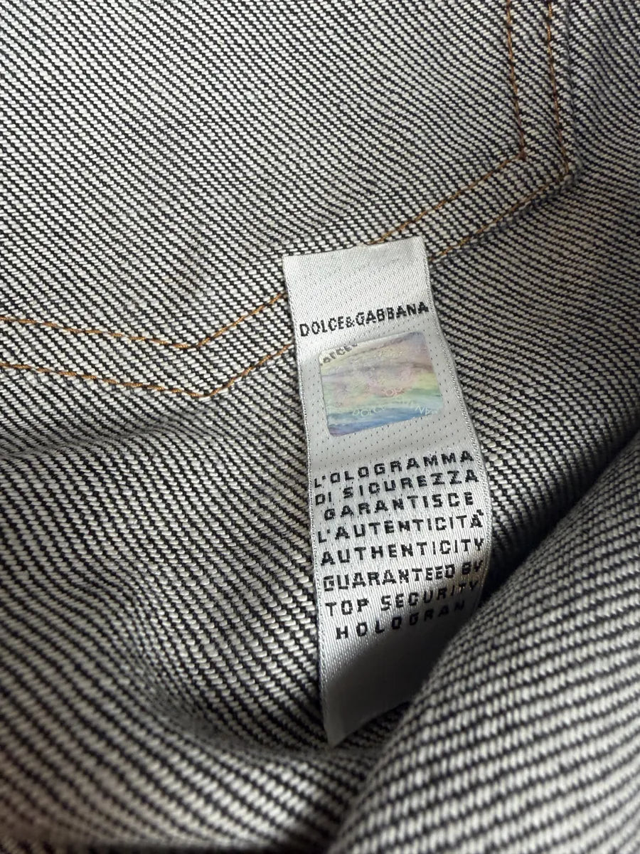 AW2003 Dolce & Gabbana Navy Brut Multi Zips Denim Jeans SIzgpTQ 5