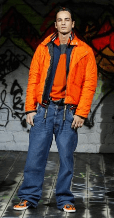 AW2003 Dolce & Gabbana Nylon Quilted Orange Puffer Jacket  aKdmGCf 1