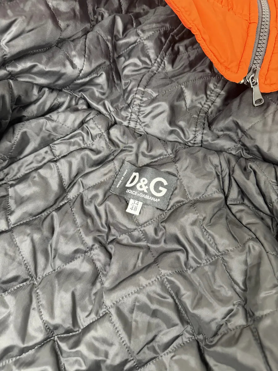 AW2003 Dolce & Gabbana Orange & Black Lined Ultra Hooded  fDryXmA 10