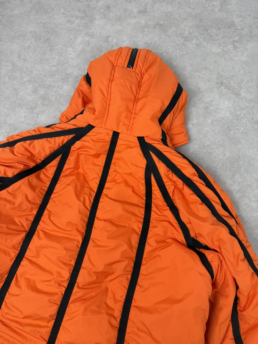AW2003 Dolce & Gabbana Orange & Black Lined Ultra Hooded  fDryXmA 11