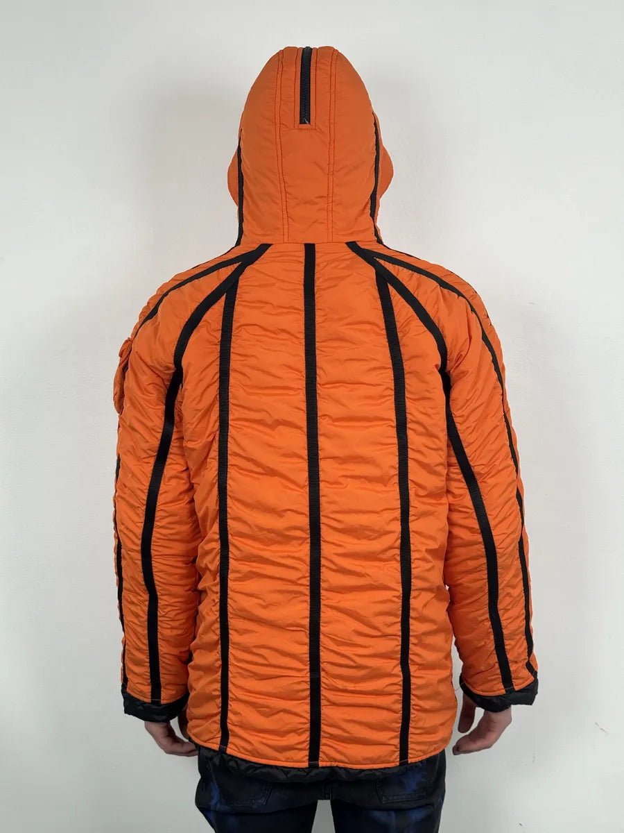AW2003 Dolce & Gabbana Orange & Black Lined Ultra Hooded  fDryXmA 4