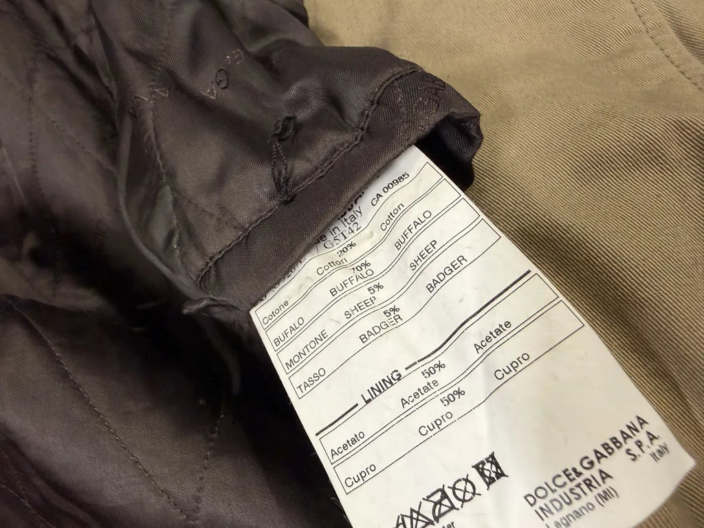 AW2003 Dolce & Gabbana Parachute Buffalo Shearling Brown Leather Fur Hooded Jacket lqcADqD 8