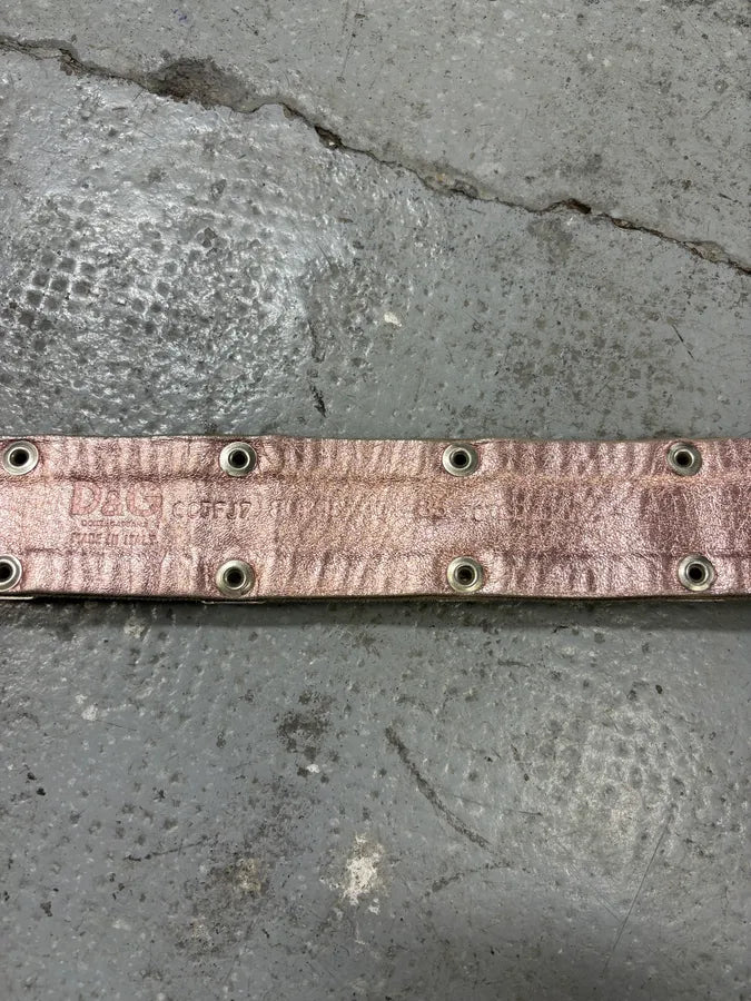 AW2003 Dolce & Gabbana Paratrooper Metal Canva & Leather Belt (OS) tThnNPo 7