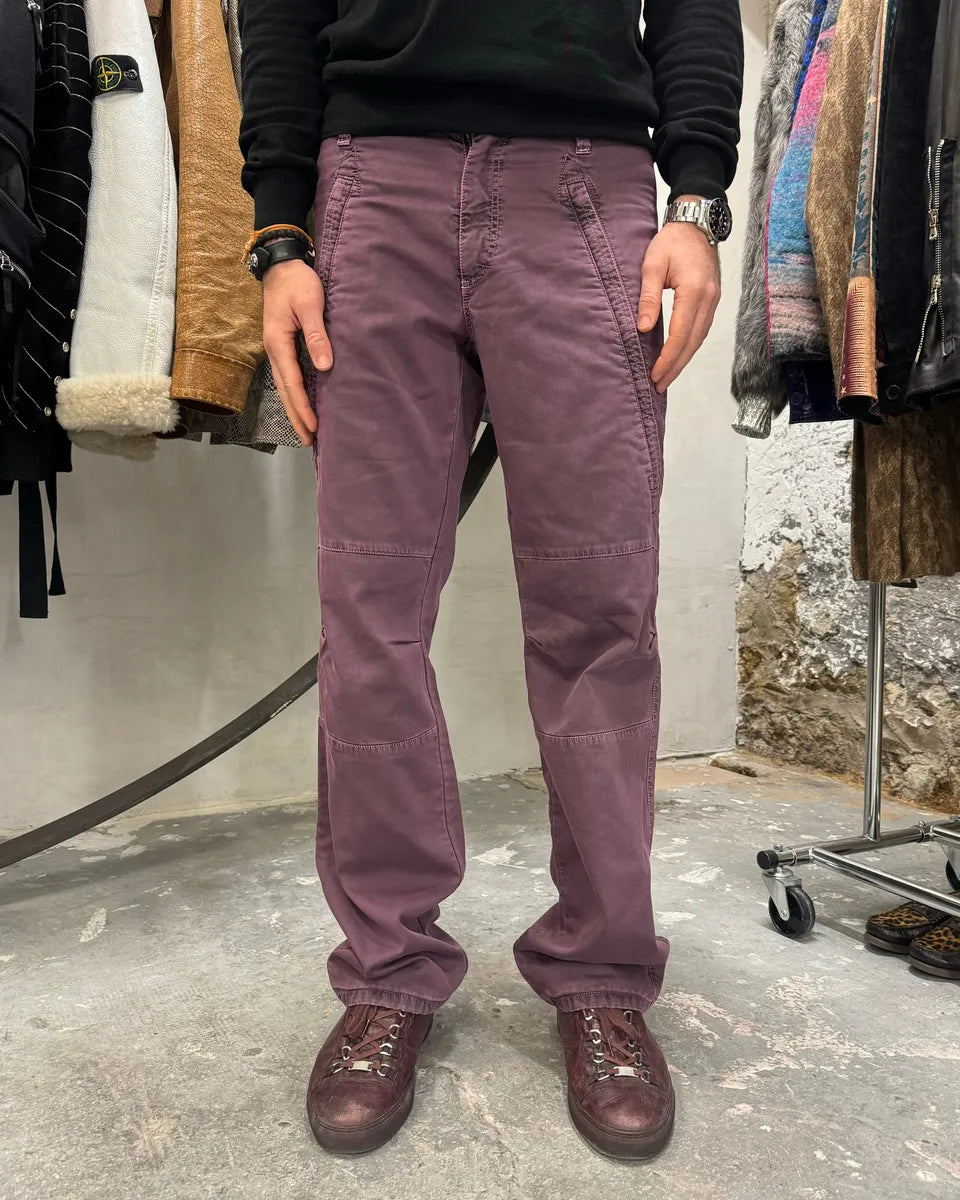 AW2003 Dolce & Gabbana Purple Bondage Relaxed Spectrum Pants LUligbF 3