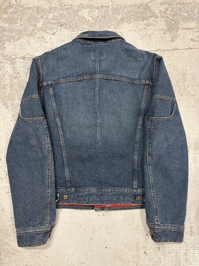 AW2003 Dolce & Gabbana Raw Blue Denim Jacket uxKchbr 6