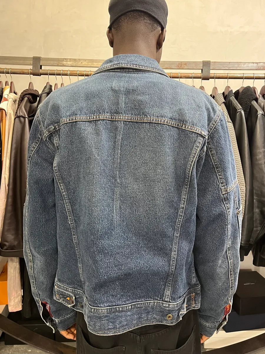 AW2003 Dolce & Gabbana Raw Blue Denim Jacket uxKchbr 2