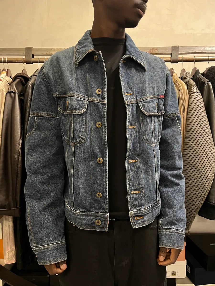 AW2003 Dolce & Gabbana Raw Blue Denim Jacket uxKchbr 1