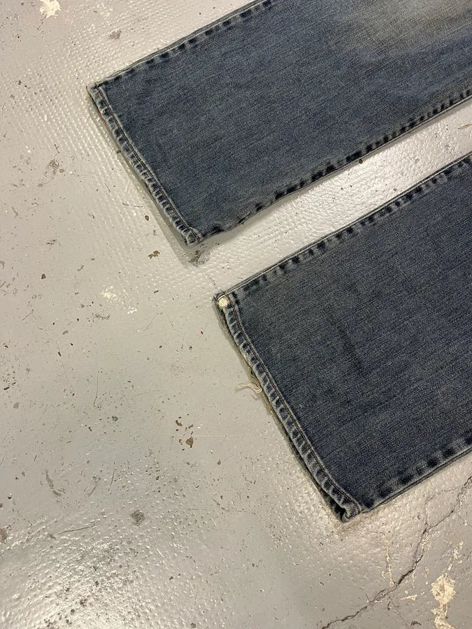 AW2003 Dolce & Gabbana Raw Blue Double Waisted Denim Jeans IEEwsHA 6