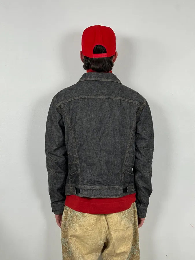 AW2003 Dolce & Gabbana Raw Grey Denim Jacket LrqlJzn 2